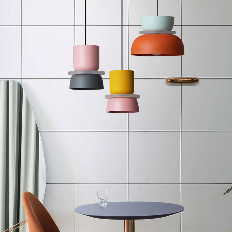 Modern Multicolored LED Pendant Light Fixture