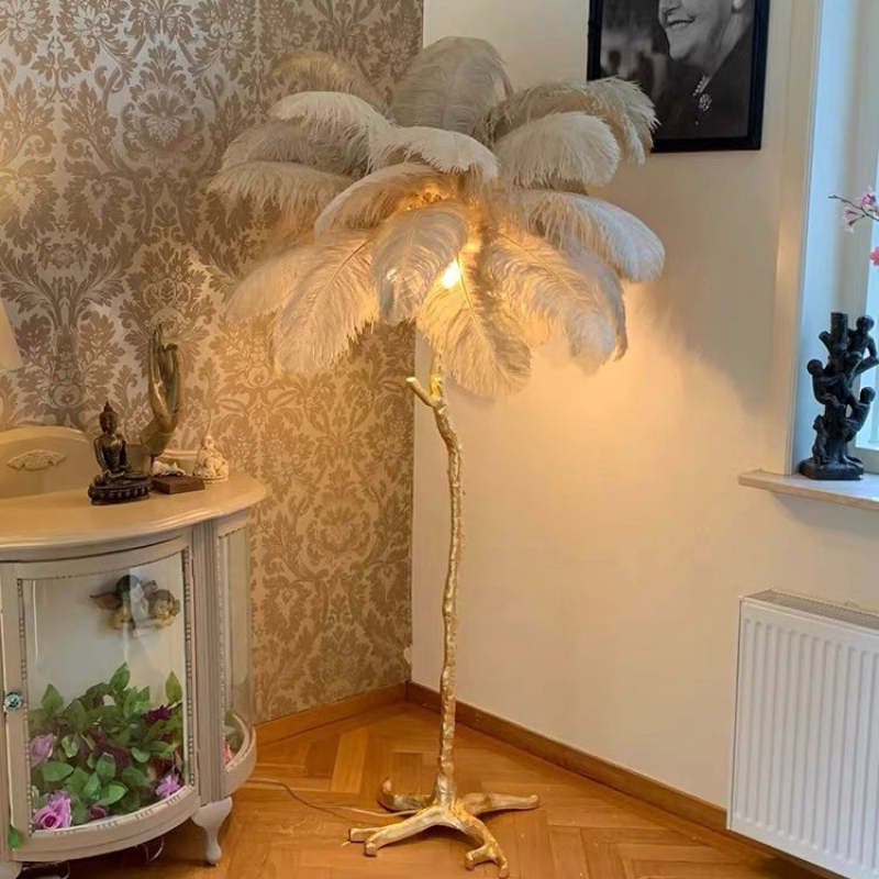 LUMERÉA™ – Ethereal Feather Floor Lamp