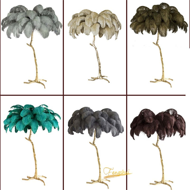LUMERÉA™ – Ethereal Feather Floor Lamp