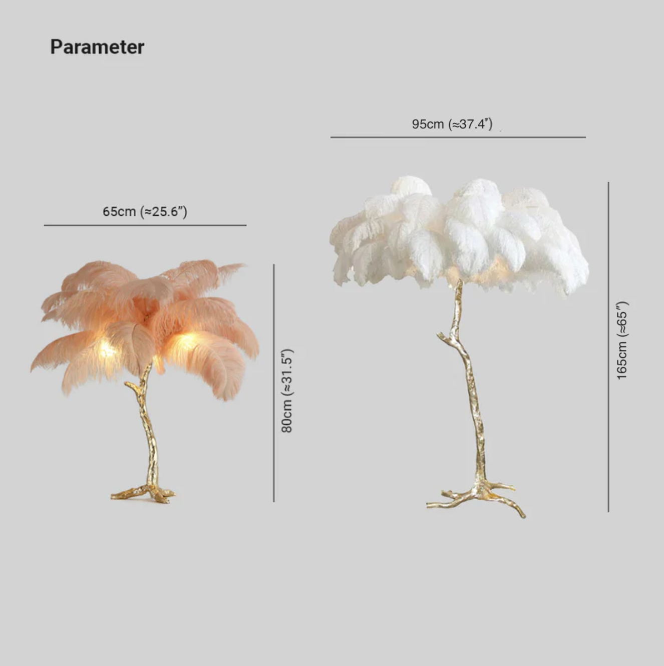 LUMERÉA™ – Ethereal Feather Floor Lamp