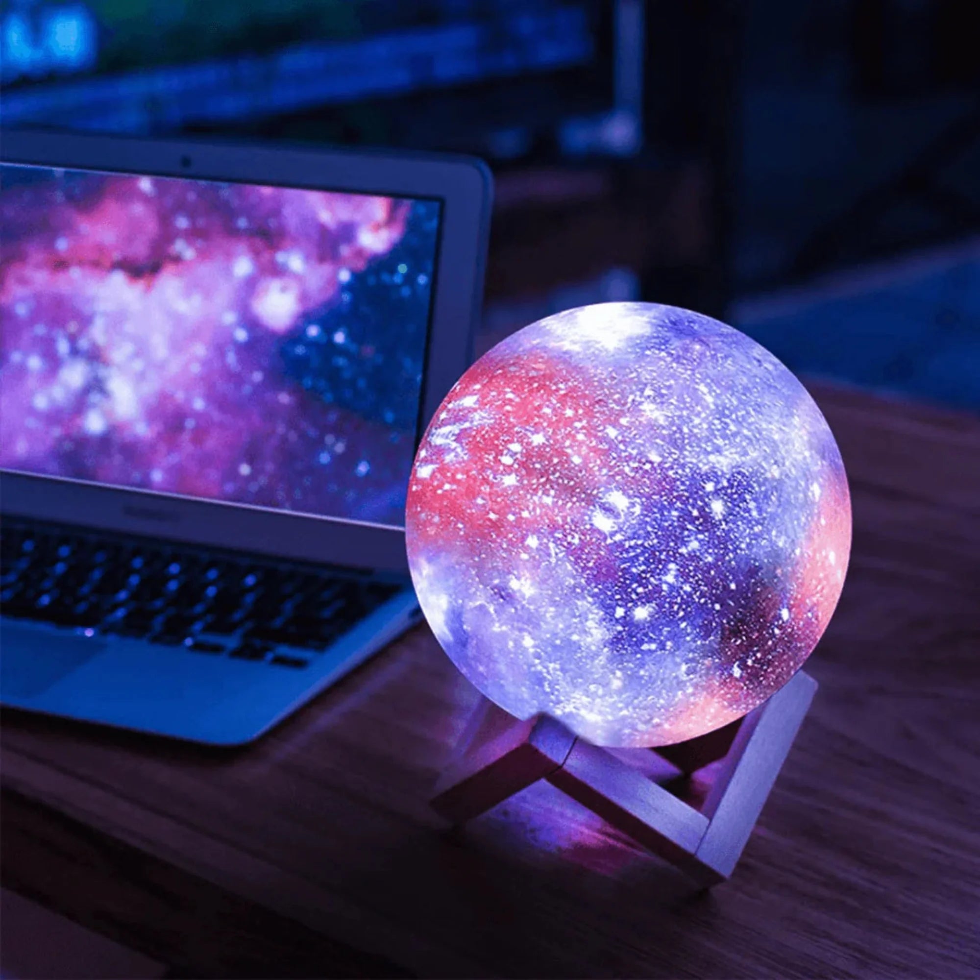 STELLARORA™ – 3D STAR & MOON GALAXY LAMP