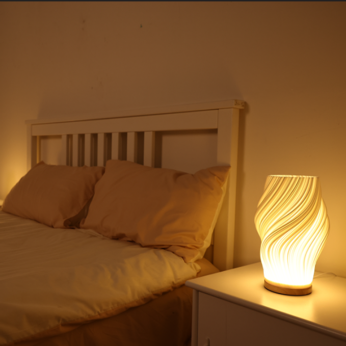 LumiWave™ Sculpted USB Table Lamp
