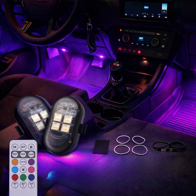 FLARELUX™ – WIRELESS RGB CAR LED LIGHTING KIT