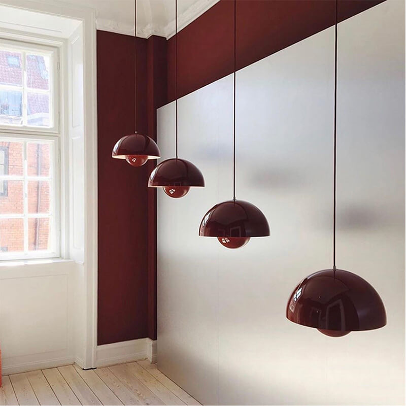 Nordic Multicolored Semicircle Pendant Light