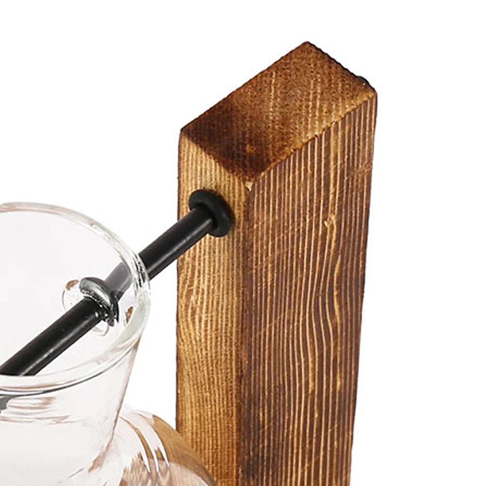GLASWOOD™ Vintage Bulb Vase Planter Stand
