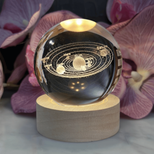 LUMIVORA™ – 3D Galaxy Crystal Sphere Lamp