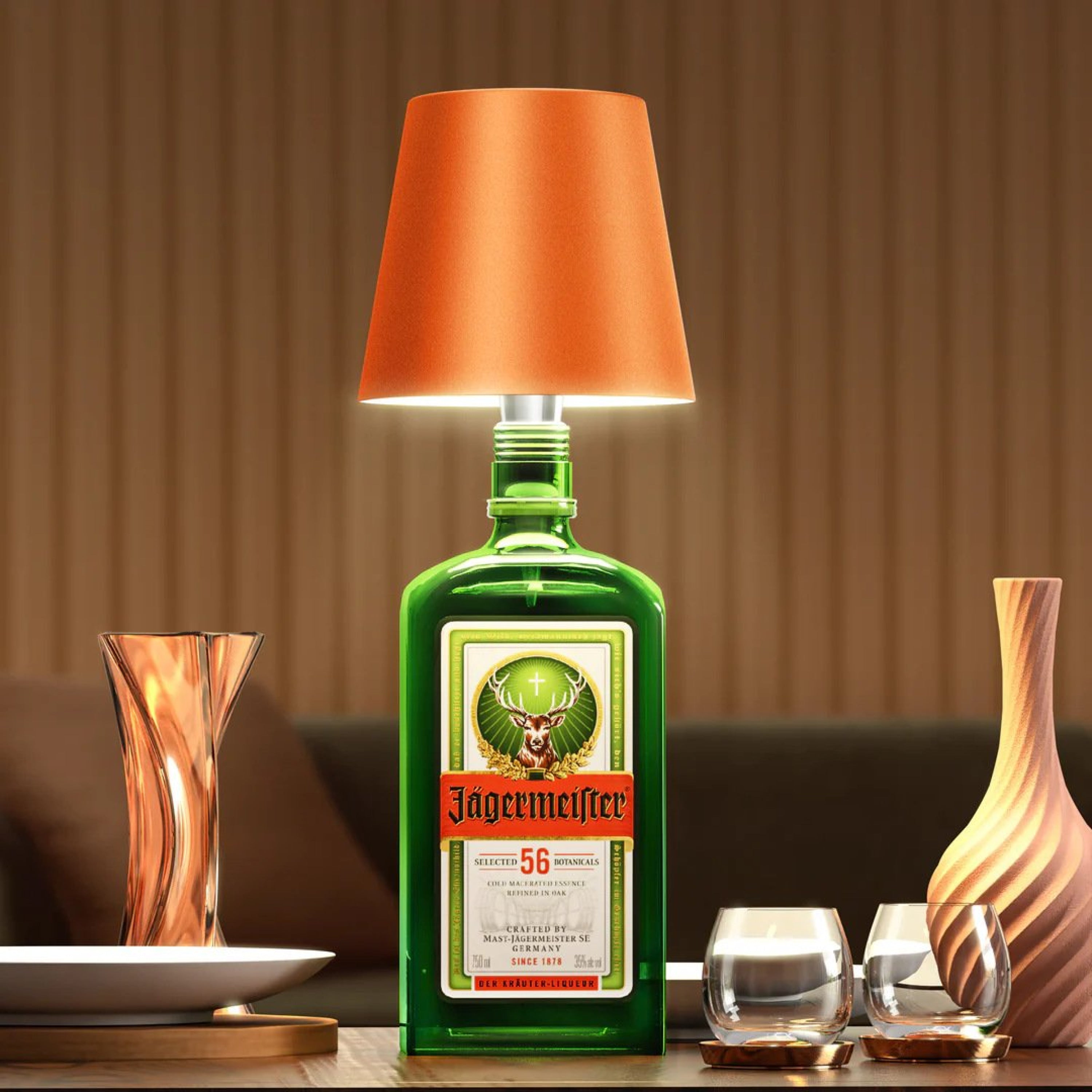 SOLO GLO™ – Cordless Bottle Lamp for Ambient Glow