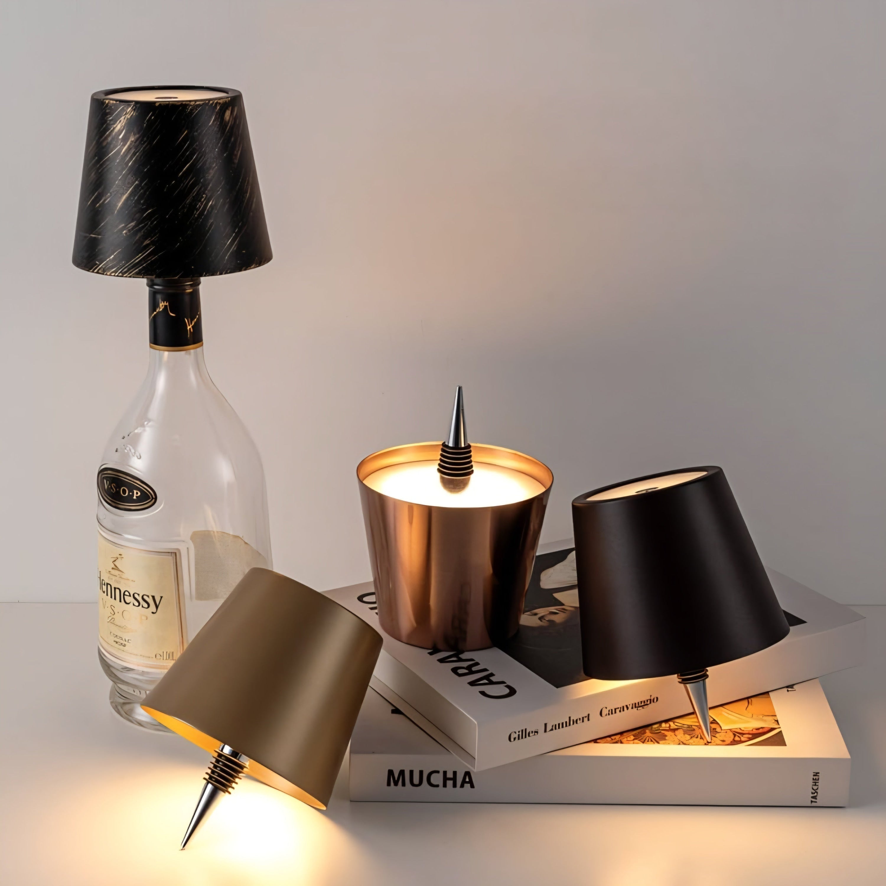SOLO GLO™ – Cordless Bottle Lamp for Ambient Glow