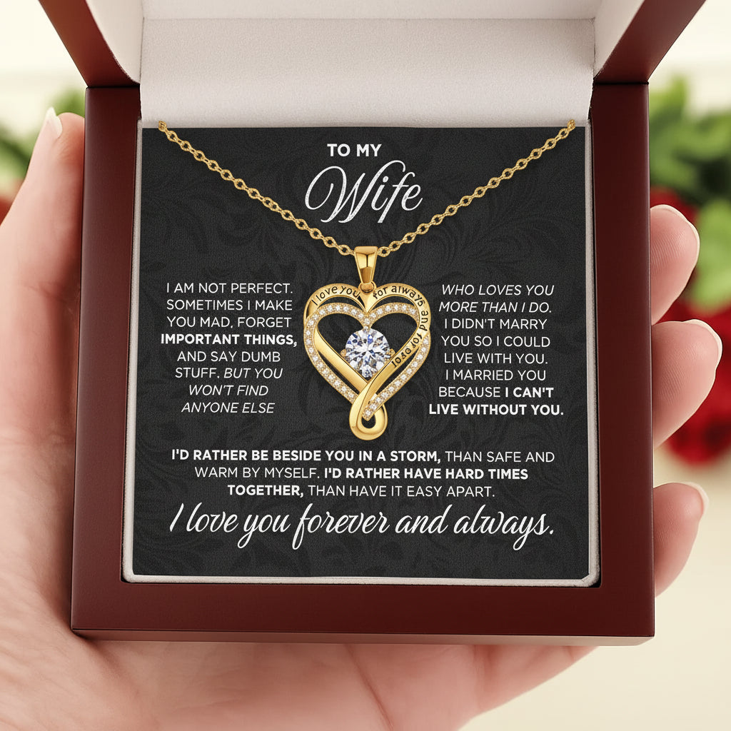 HEARTBOND™ – ETERNAL LOVE HEART NECKLACE FOR WIFE