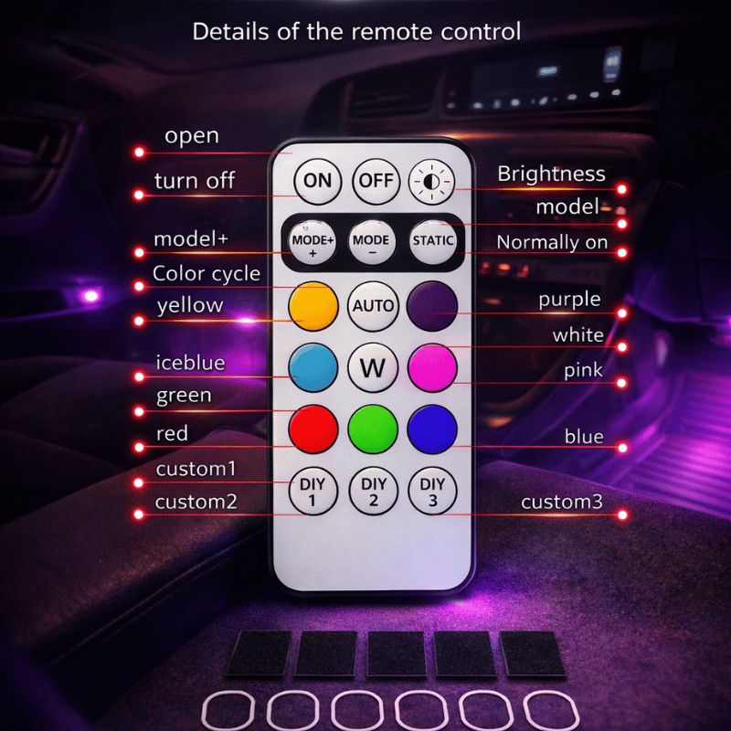 FLARELUX™ – WIRELESS RGB CAR LED LIGHTING KIT