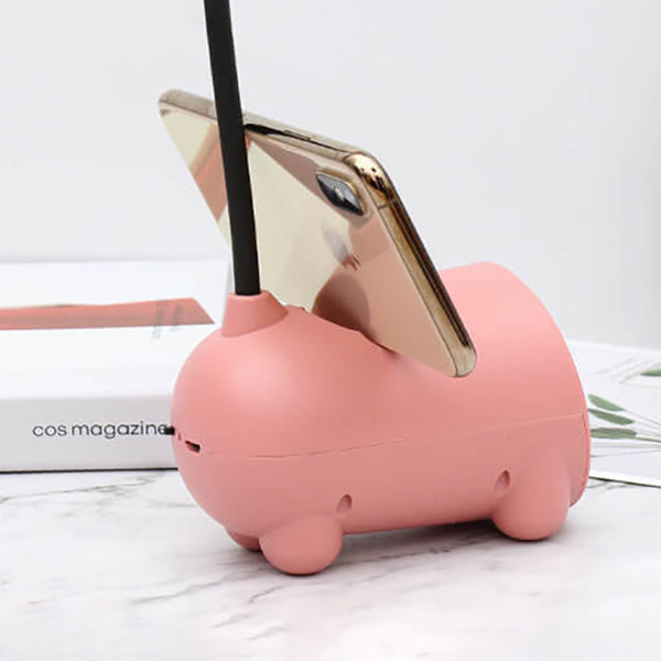 LED Desk Lamp with Flexible Arm and Storage – USB Rechargeable