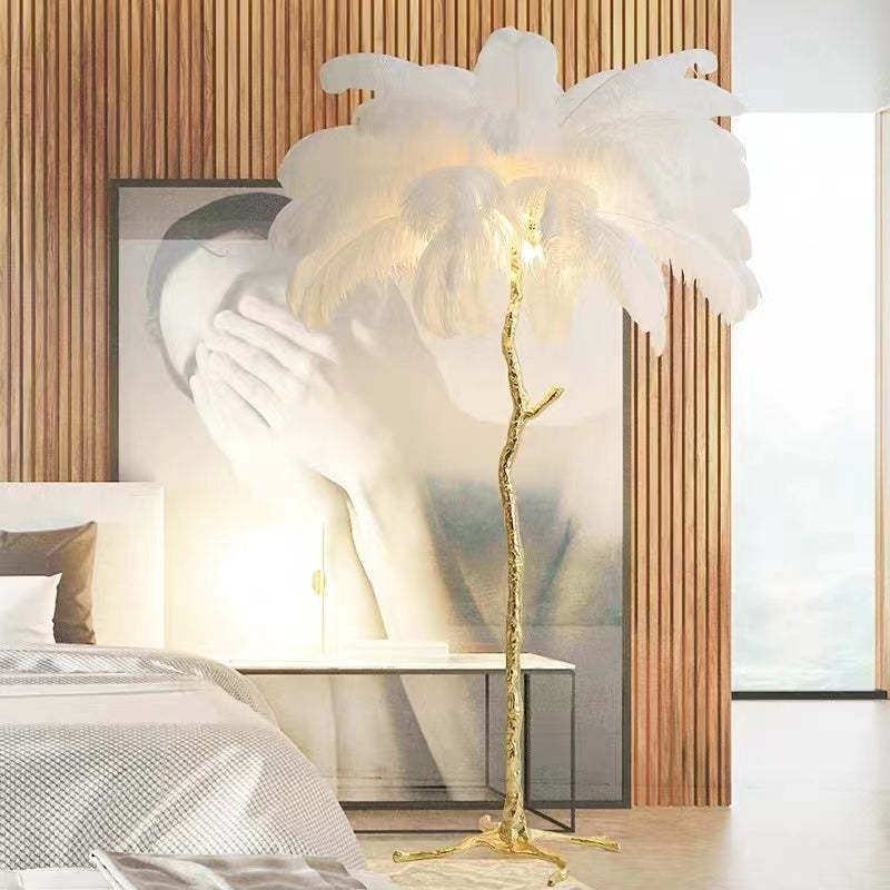 LUMERÉA™ – Ethereal Feather Floor Lamp