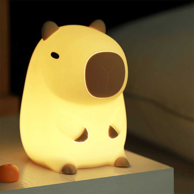 SOFTCAPY™ – Squishy LED Capybara Night Lamp