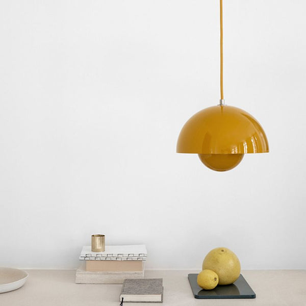 Modern Metal Pendant Light with Globe Design