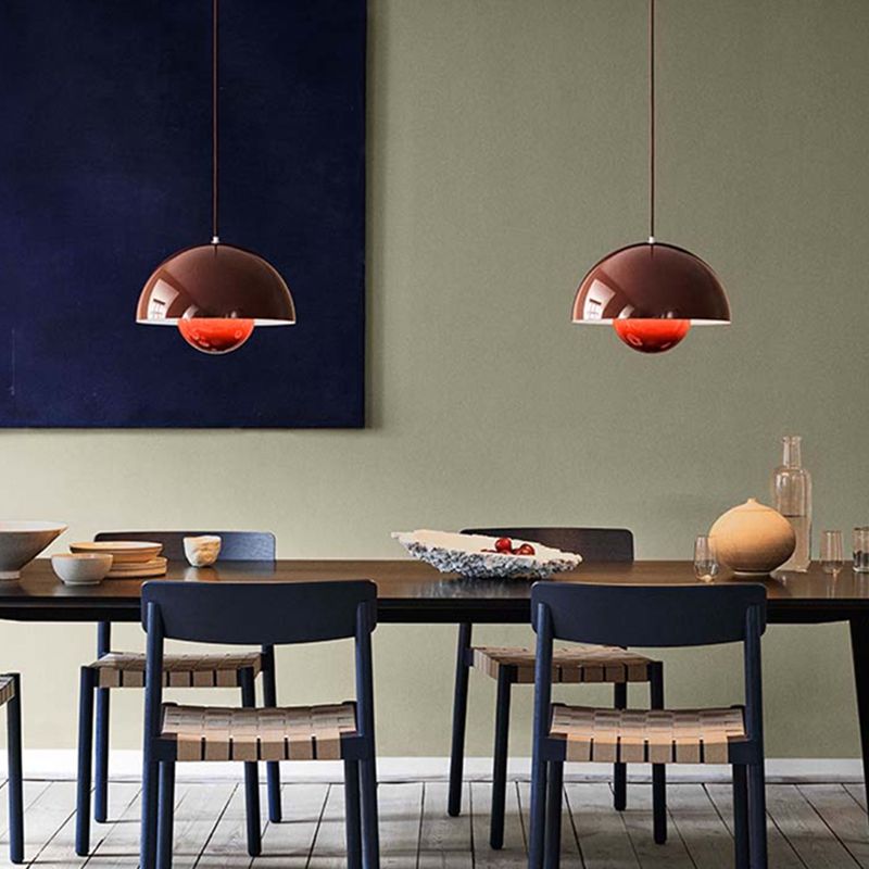 Modern Metal Pendant Light with Globe Design