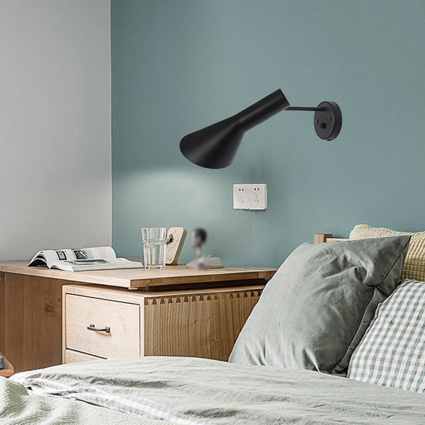 Wall Lamp with Cone-Shaped Shade – Industrial Design