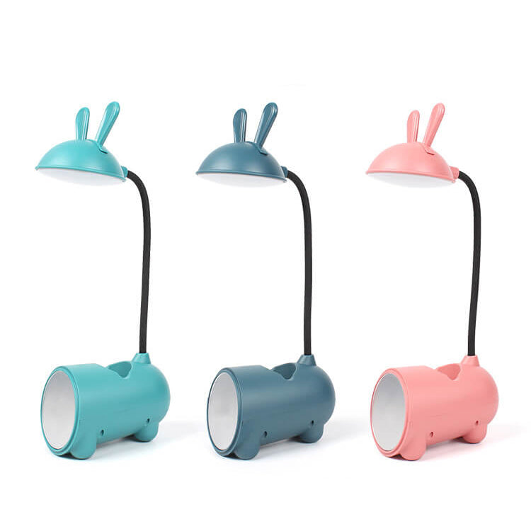 LED Desk Lamp with Flexible Arm and Storage – USB Rechargeable
