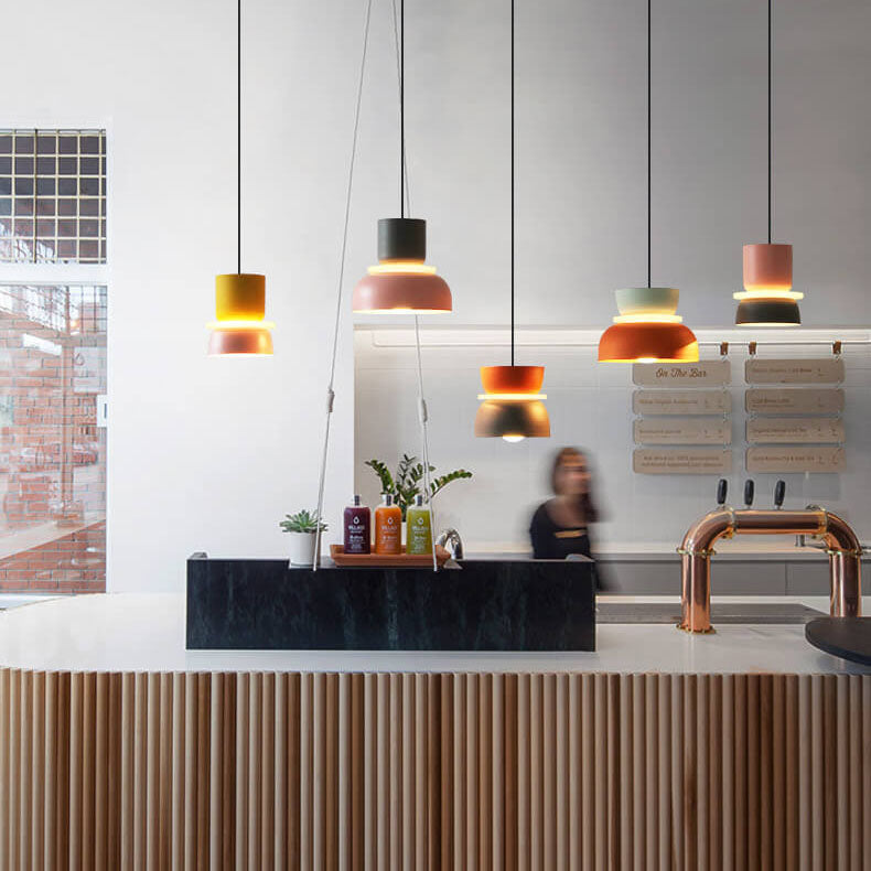 Modern Multicolored LED Pendant Light Fixture