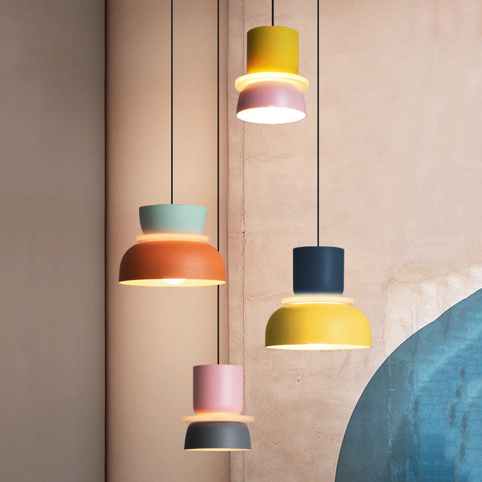 Modern Multicolored LED Pendant Light Fixture