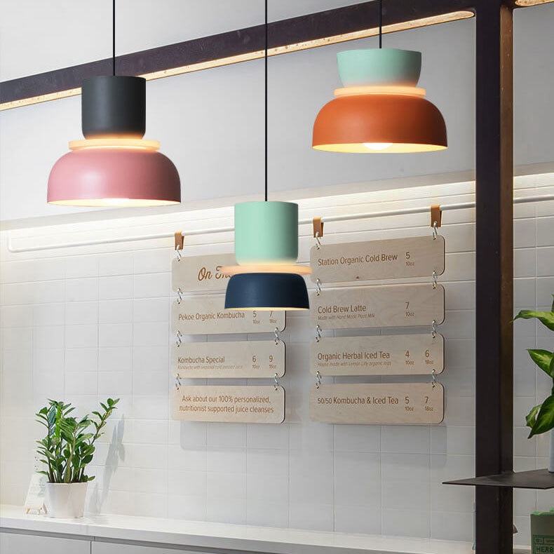 Modern Multicolored LED Pendant Light Fixture