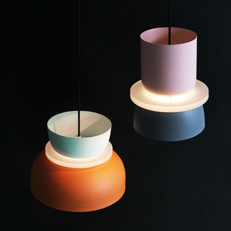 Modern Multicolored LED Pendant Light Fixture