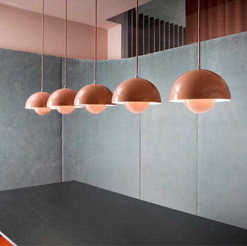 Nordic Multicolored Semicircle Pendant Light