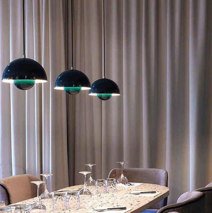 Nordic Multicolored Semicircle Pendant Light