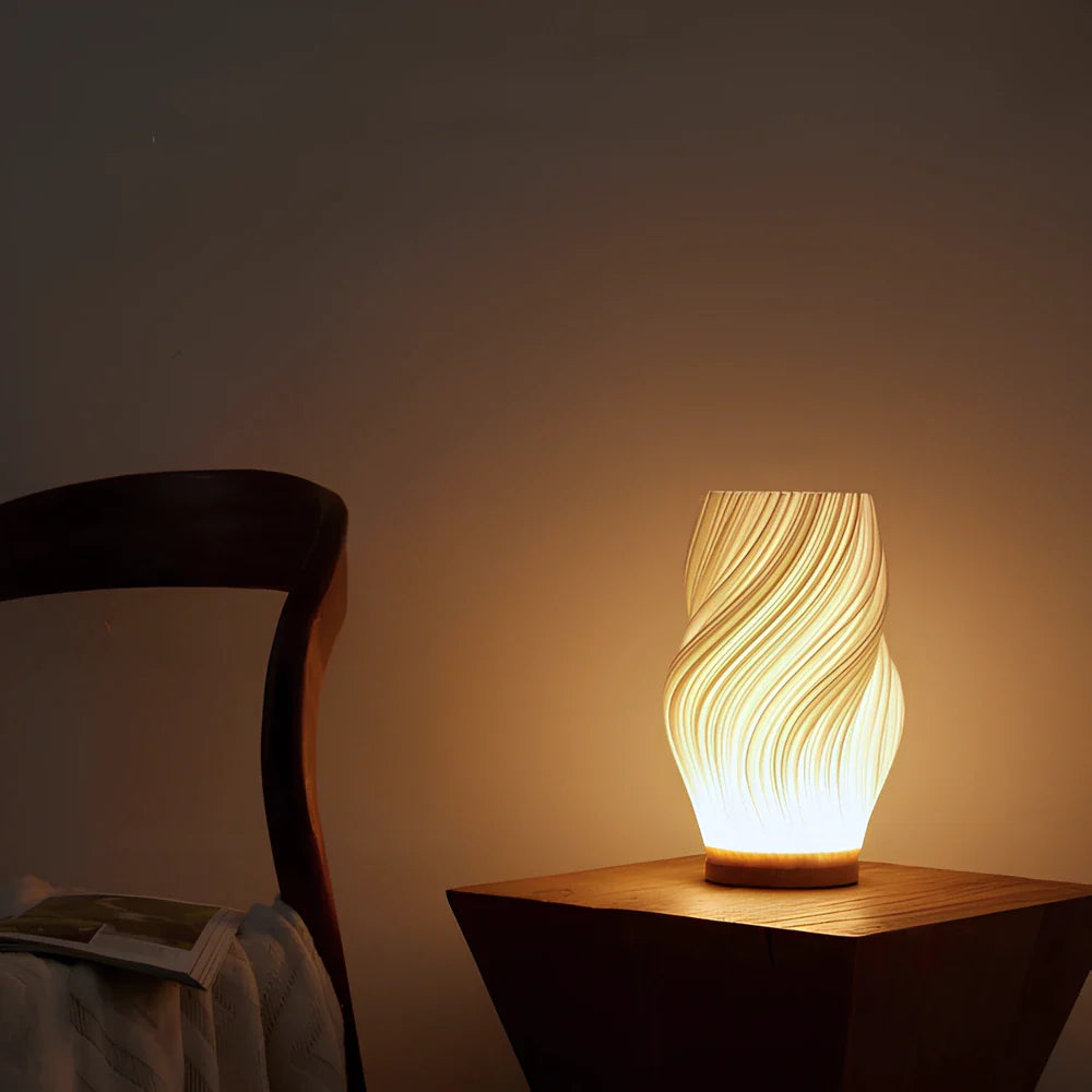 LumiWave™ Sculpted USB Table Lamp