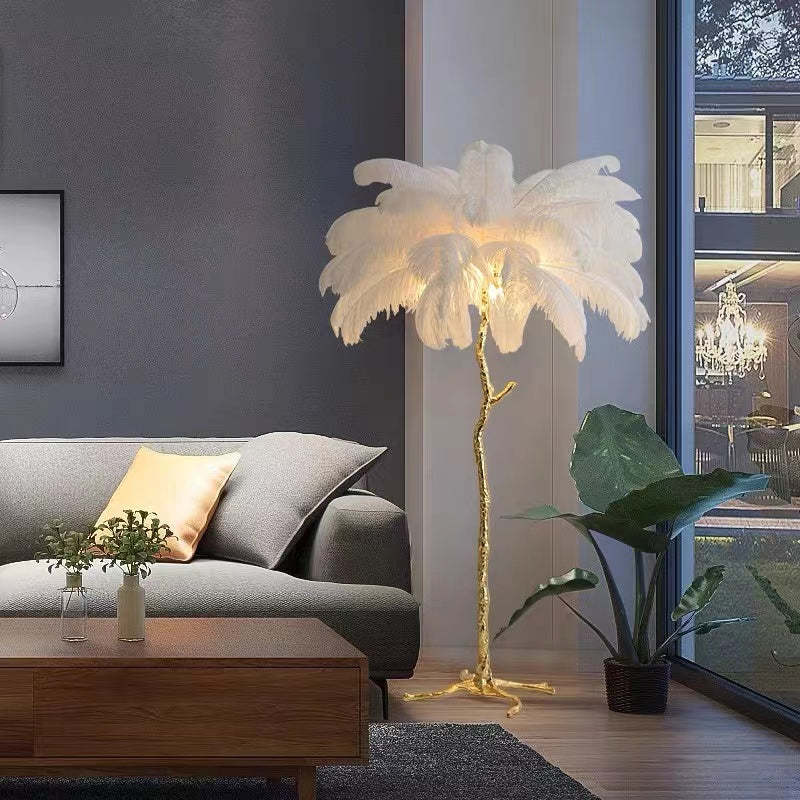 LUMERÉA™ – Ethereal Feather Floor Lamp