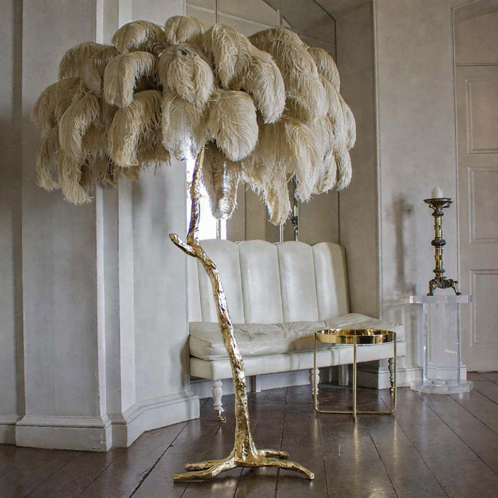 LUMERÉA™ – Ethereal Feather Floor Lamp