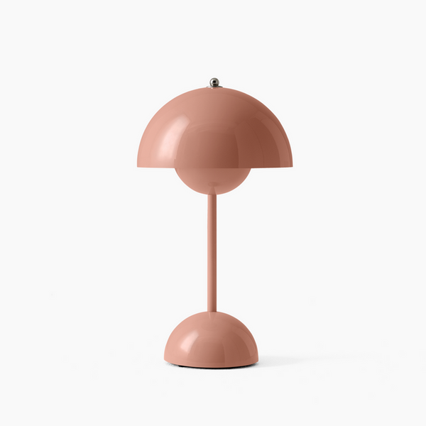 LED Table Lamp with Retro Dome Design – Dimmable and Wireless