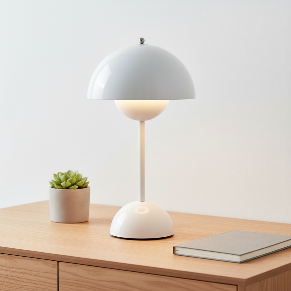 Dimmable Scandinavian Table Lamp with Minimalist Design