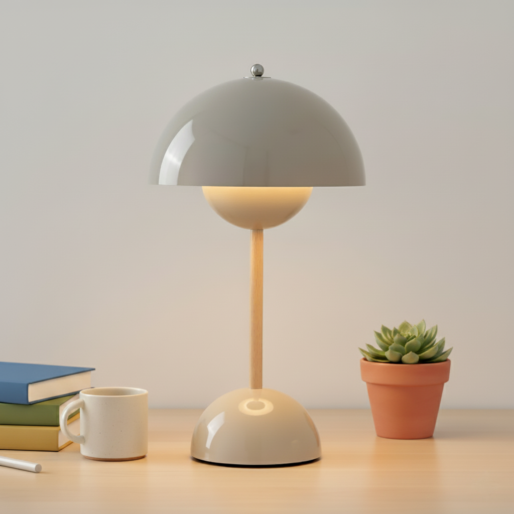 Dimmable Scandinavian Table Lamp with Minimalist Design