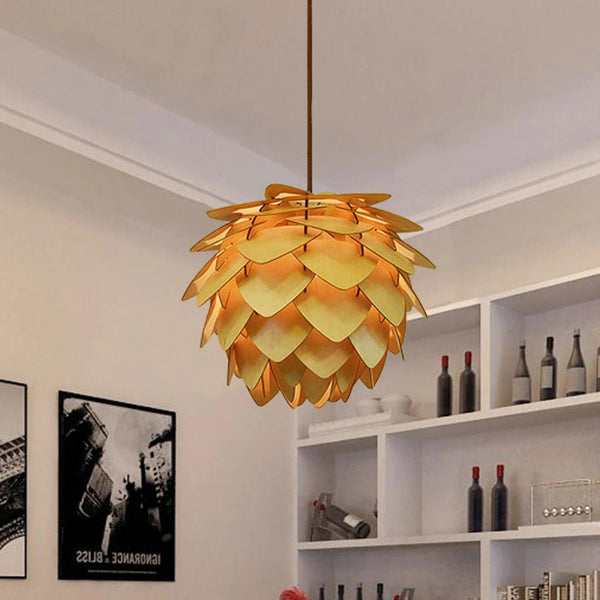 Pendant Light with Pinecone-Shaped Design