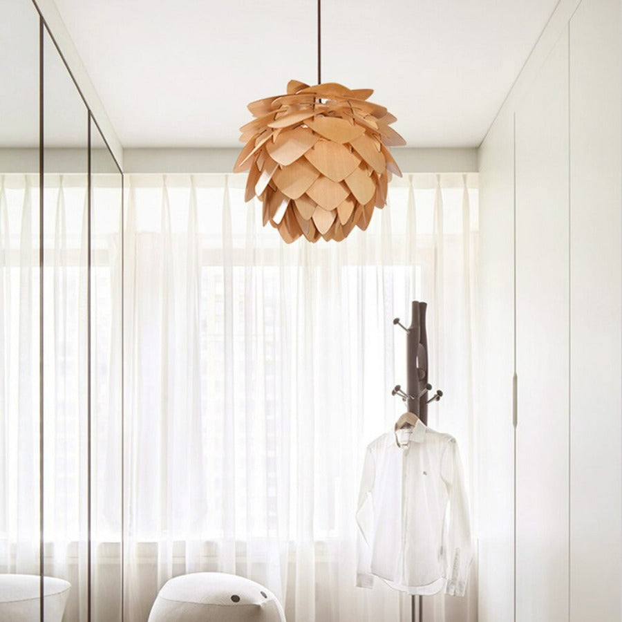 Pendant Light with Pinecone-Shaped Design
