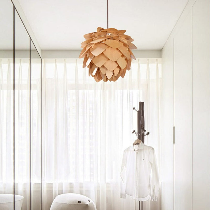 Pendant Light with Pinecone-Shaped Design