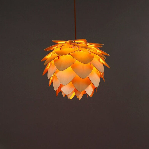 Pendant Light with Pinecone-Shaped Design