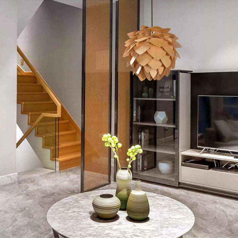 Pendant Light with Pinecone-Shaped Design