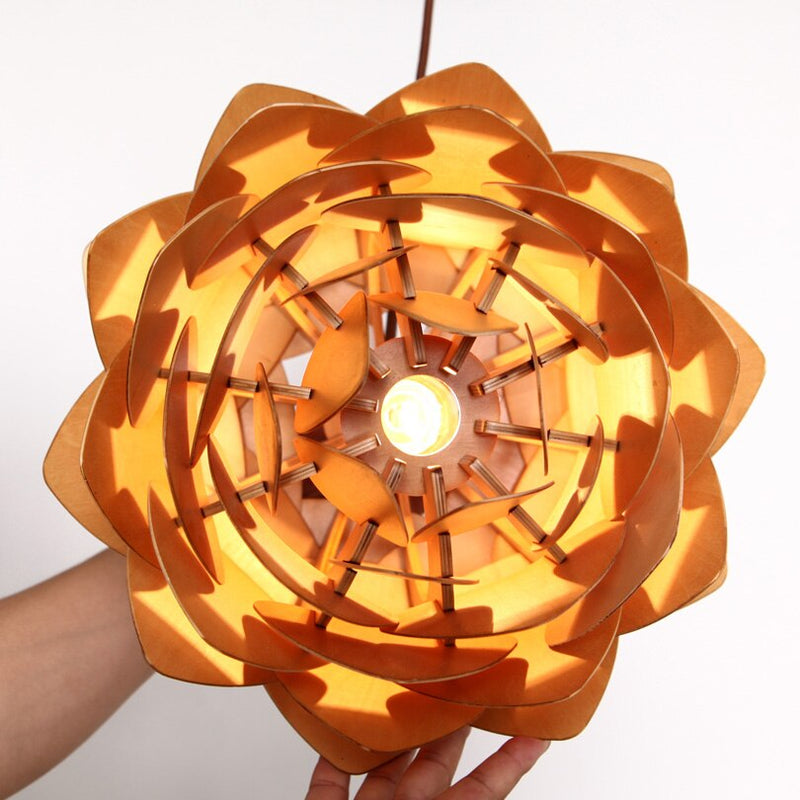 Pendant Light with Pinecone-Shaped Design
