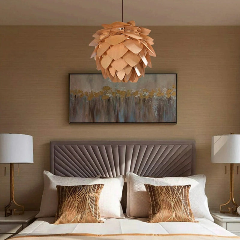 Pendant Light with Pinecone-Shaped Design