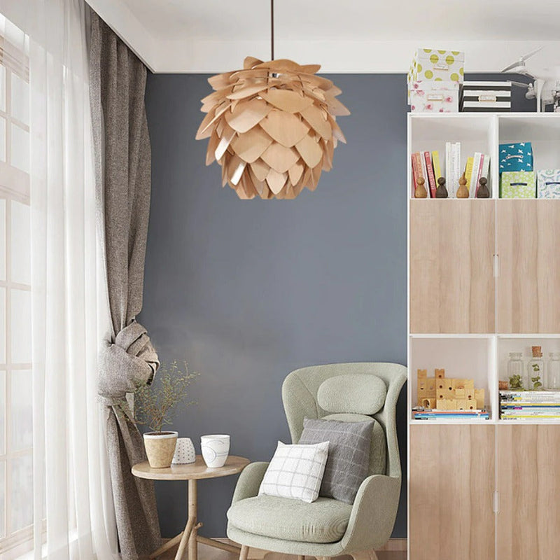 Pendant Light with Pinecone-Shaped Design