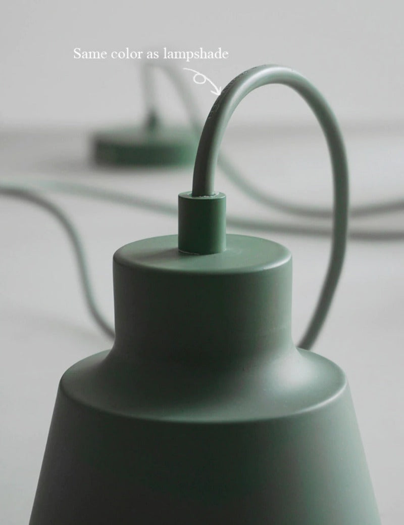 Scandinavian Pendant Light with Wooden Detail