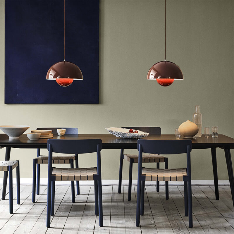Nordic Multicolored Semicircle Pendant Light