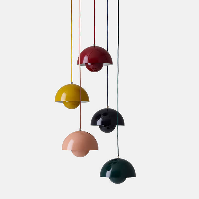 Nordic Multicolored Semicircle Pendant Light