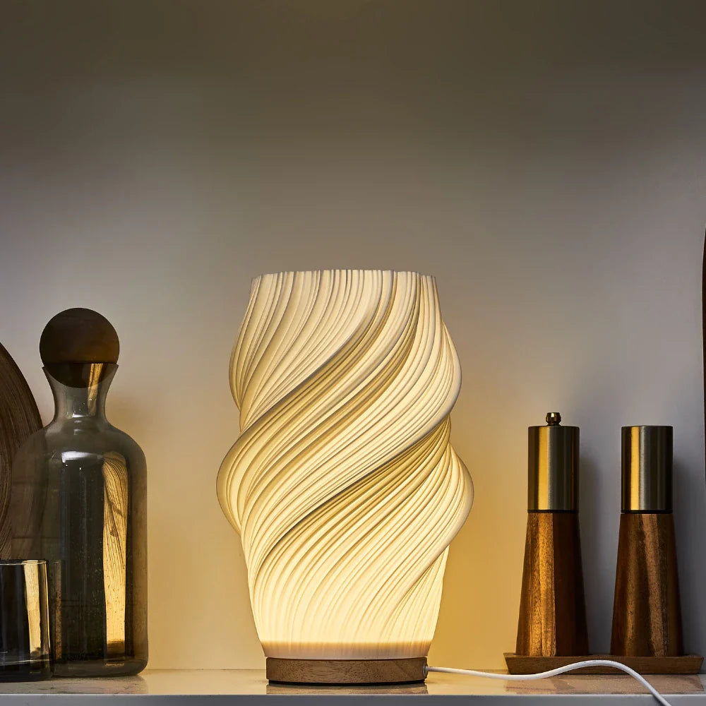 LumiWave™ Sculpted USB Table Lamp