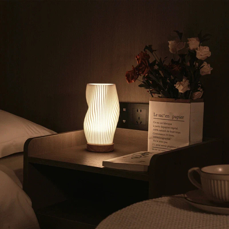 LumiWave™ Sculpted USB Table Lamp
