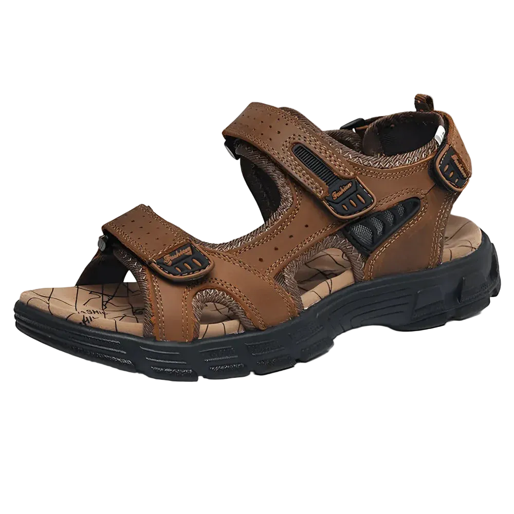 NomadFlex: Orthopedic Leather Sandals