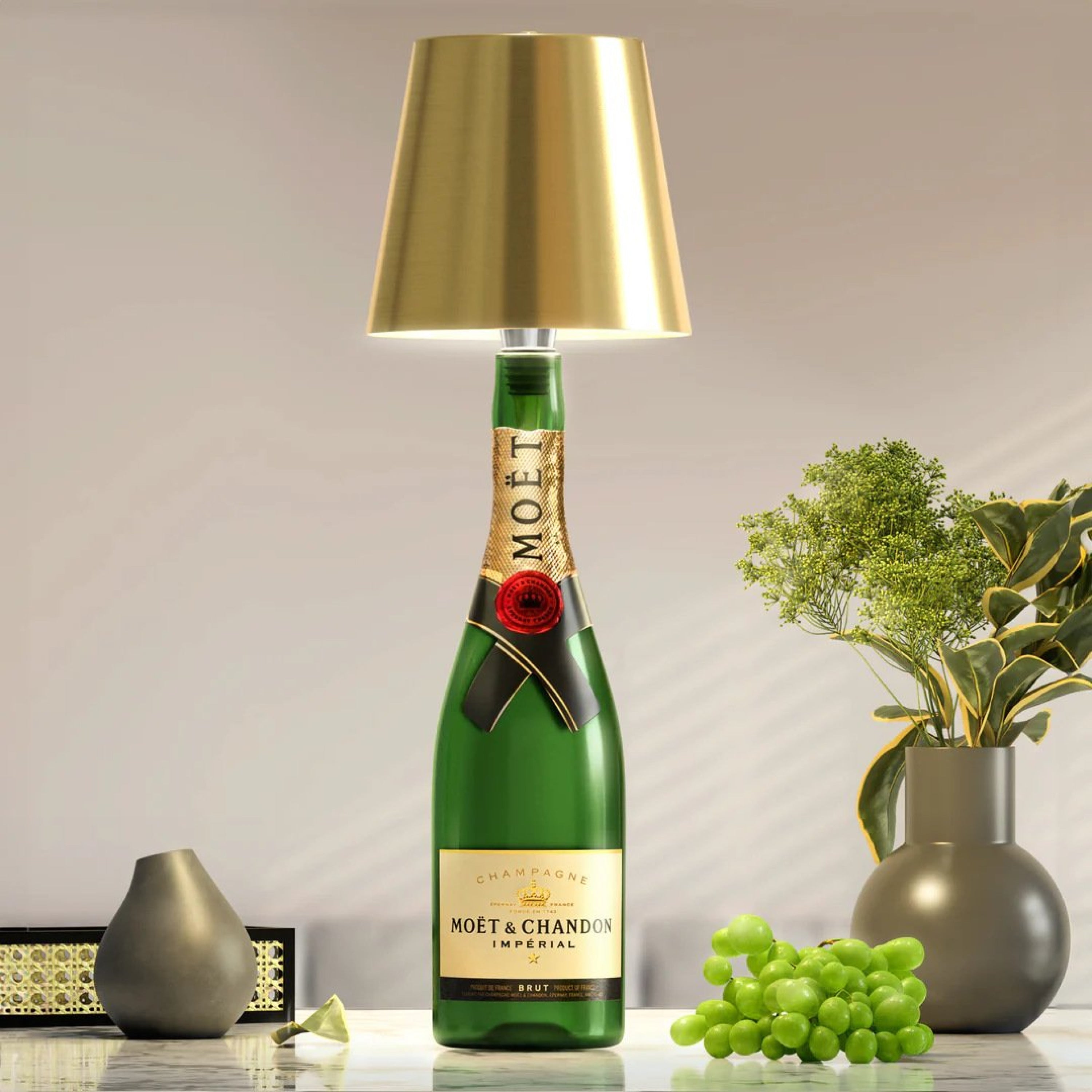 SOLO GLO™ – Cordless Bottle Lamp for Ambient Glow