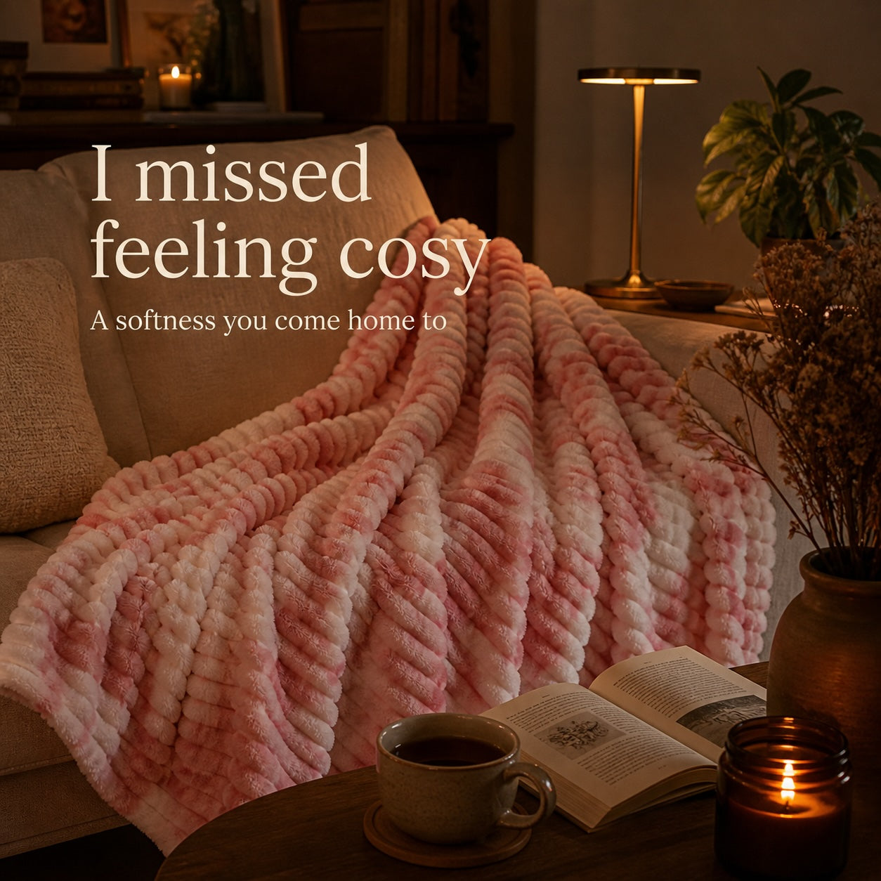 The Burrow Blanket™ — Ribbed Faux Fur Throw