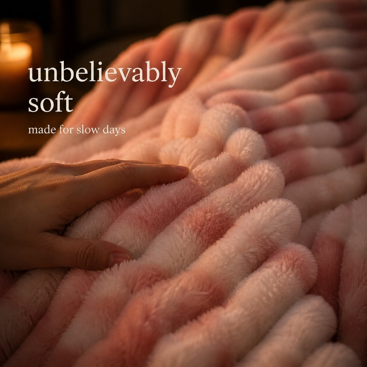 The Burrow Blanket™ — Ribbed Faux Fur Throw